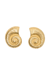 Siren Shell Earrings - Gold